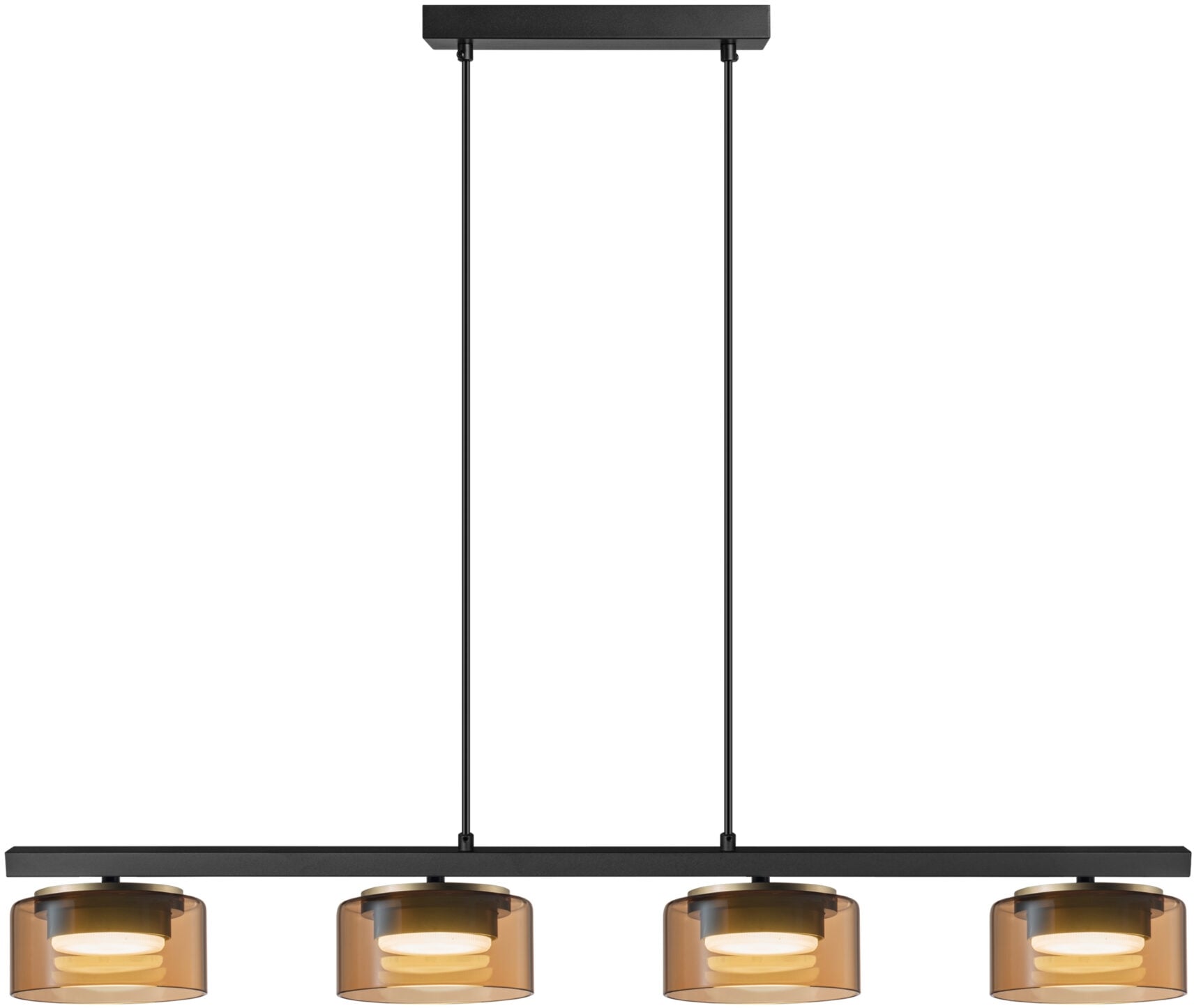 Goldlux Ofelia závesné svietidlo 4x10 W čierna 331311