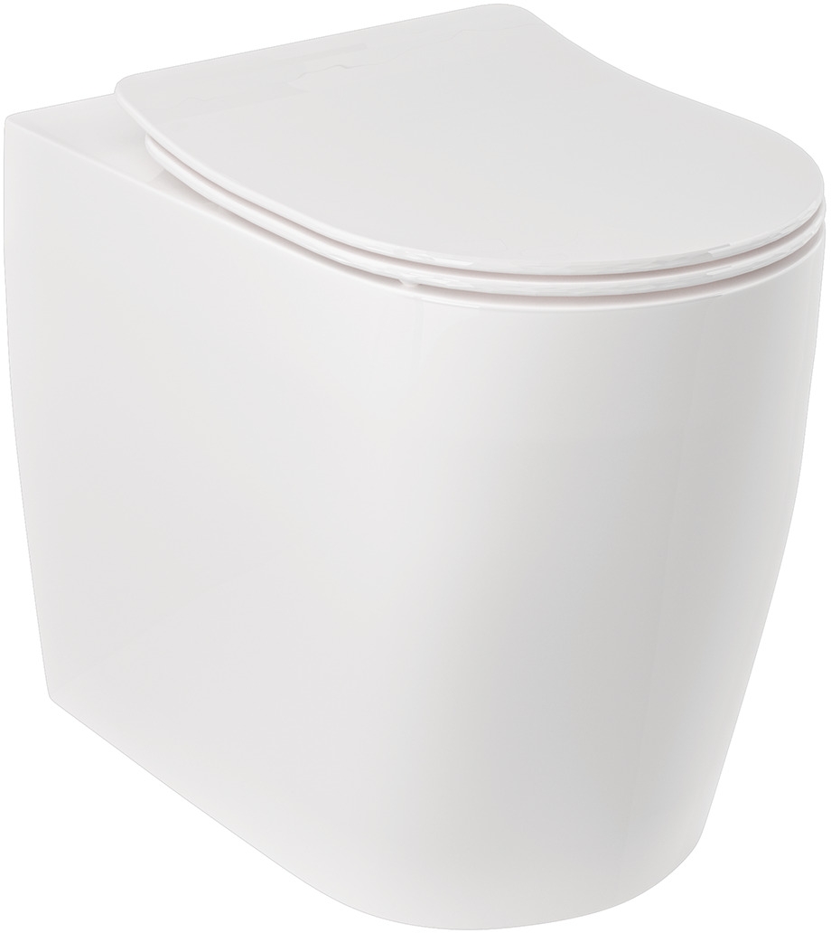 Kludi Resa R wc misa stojace bez oplachovacieho kruhu s vírivým splachovaním biela lesklá 23WCB0443