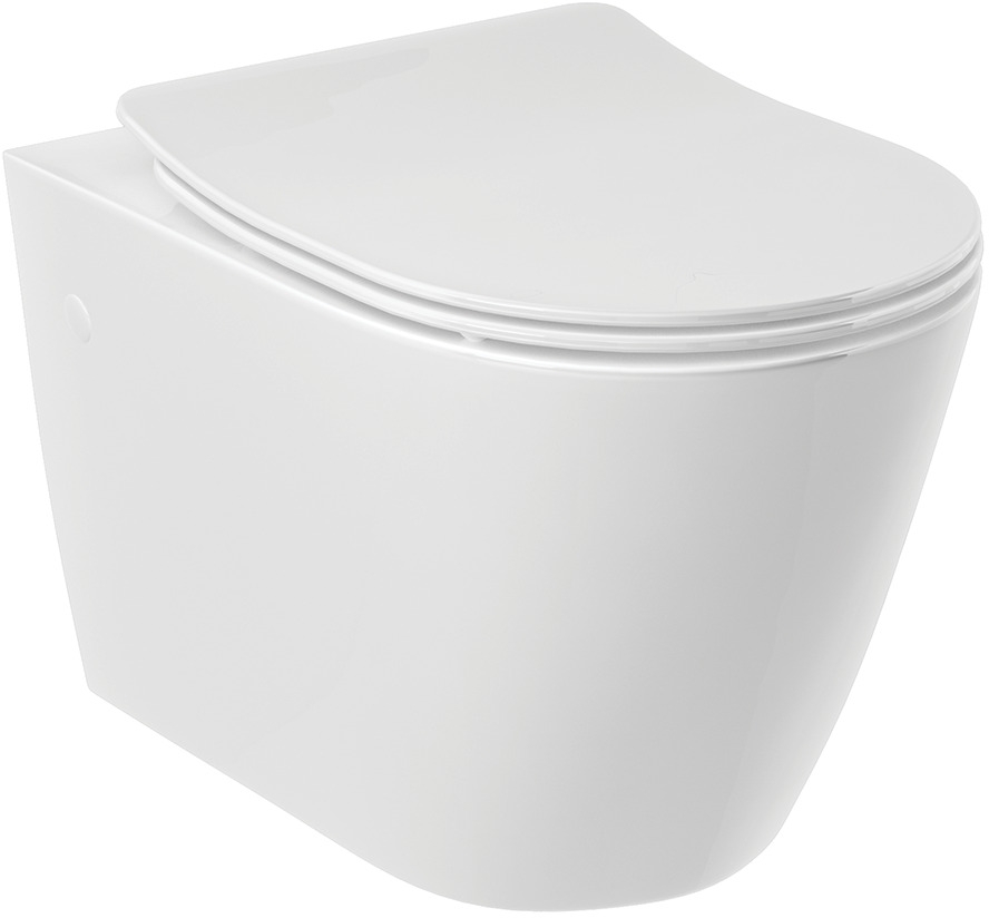 Kludi Resa R wc misa závesné bez oplachovacieho kruhu s vírivým splachovaním biela lesklá 23WCW0243