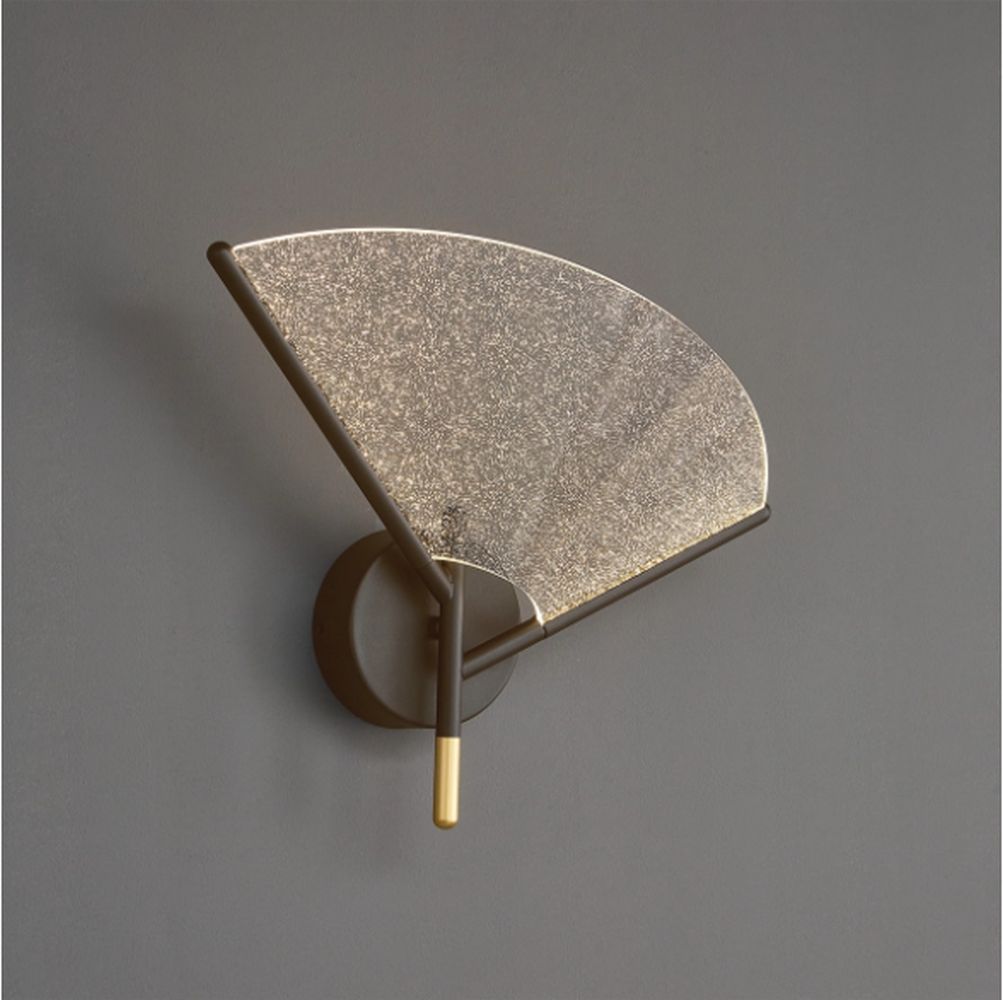 Altavola Design Sensu nástenná lampa 1x7 W priehľadná-zlatá-hnedá LA107/W