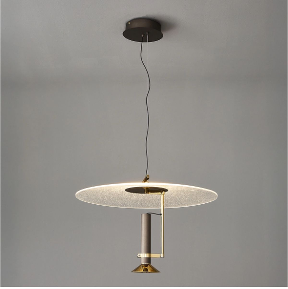 Altavola Design Fanora závesné svietidlo 1x28 W priehľadná-hnedá LA105/P
