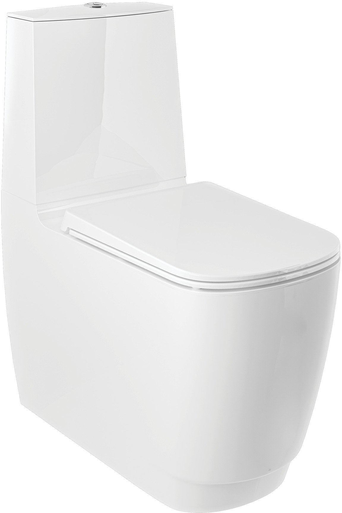 Kludi Resa S kompaktná záchodová misa s vírivým splachovaním biela 27WCB0143