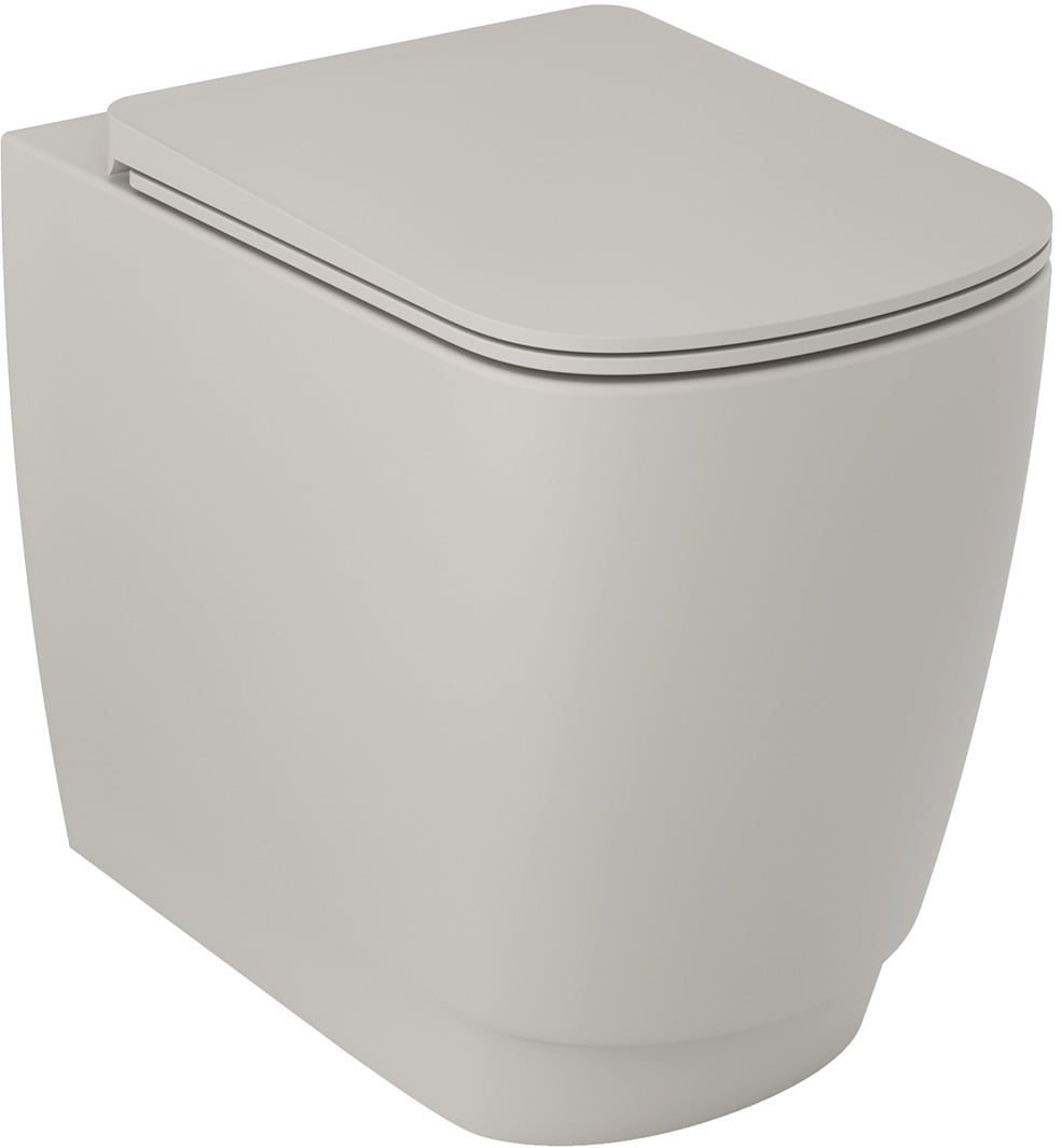 Kludi Resa S wc misa stojace bez oplachovacieho kruhu s vírivým splachovaním sivá matná 27WCB03O2
