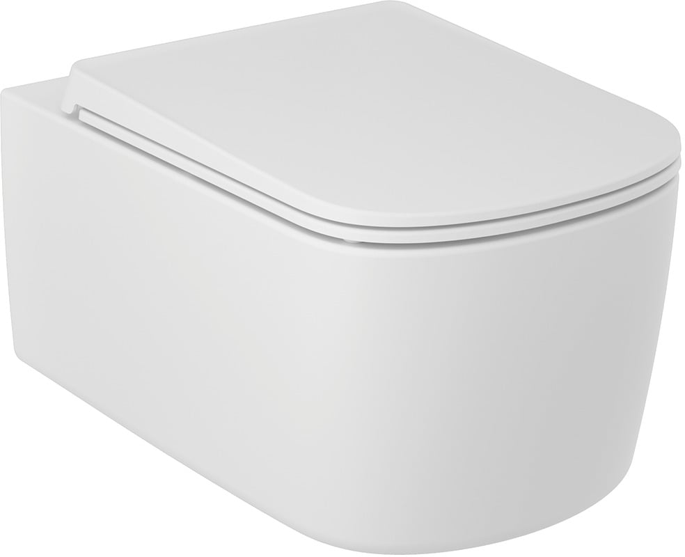 Kludi Resa S wc misa závesné bez oplachovacieho kruhu s vírivým splachovaním biela matná 27WCW0153