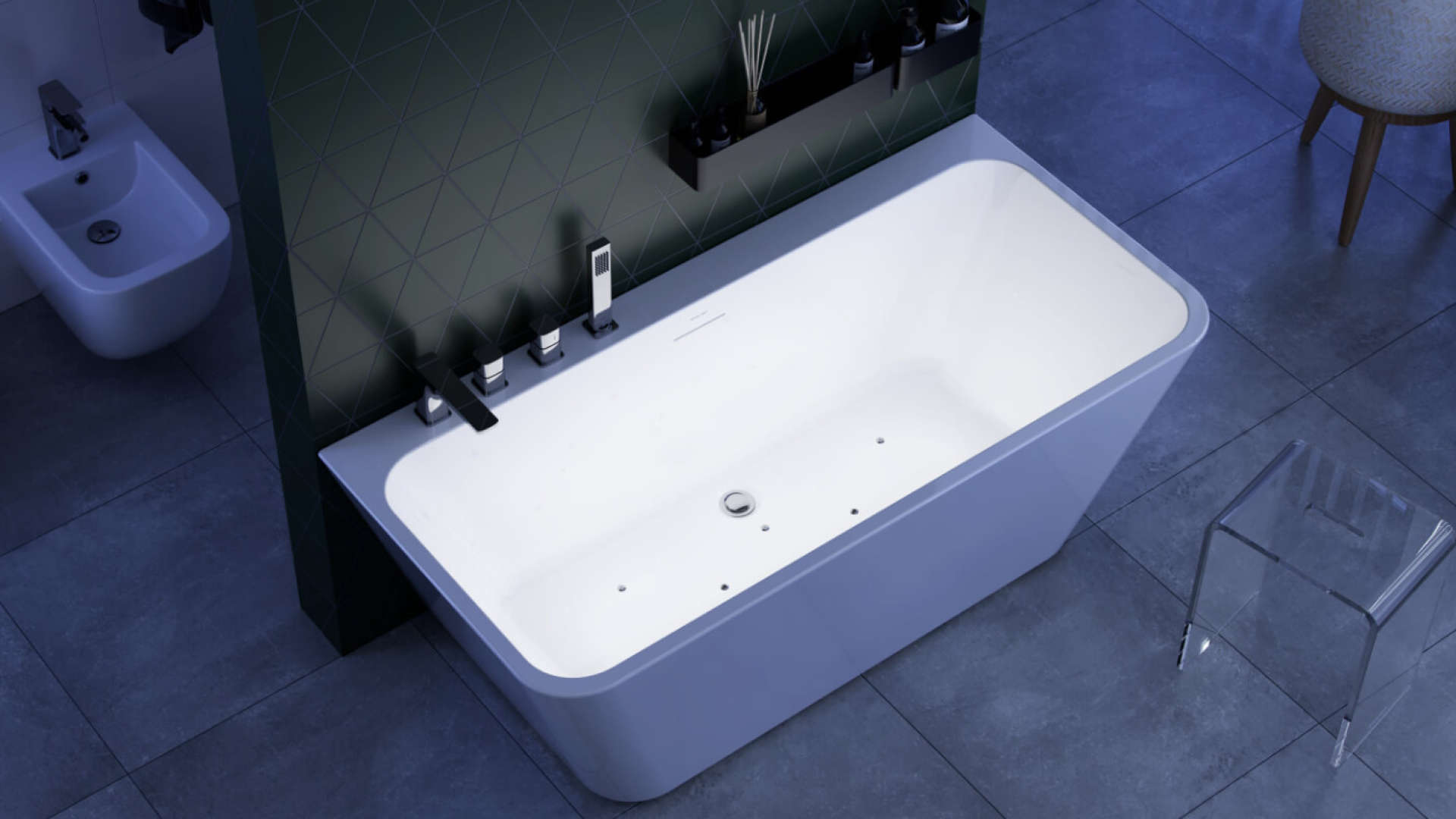 Excellent Lila 2.0 nástenná vaňa 170x75 cm obdĺžnikové biela WAEX.LIL2.INSPAIR170WHP