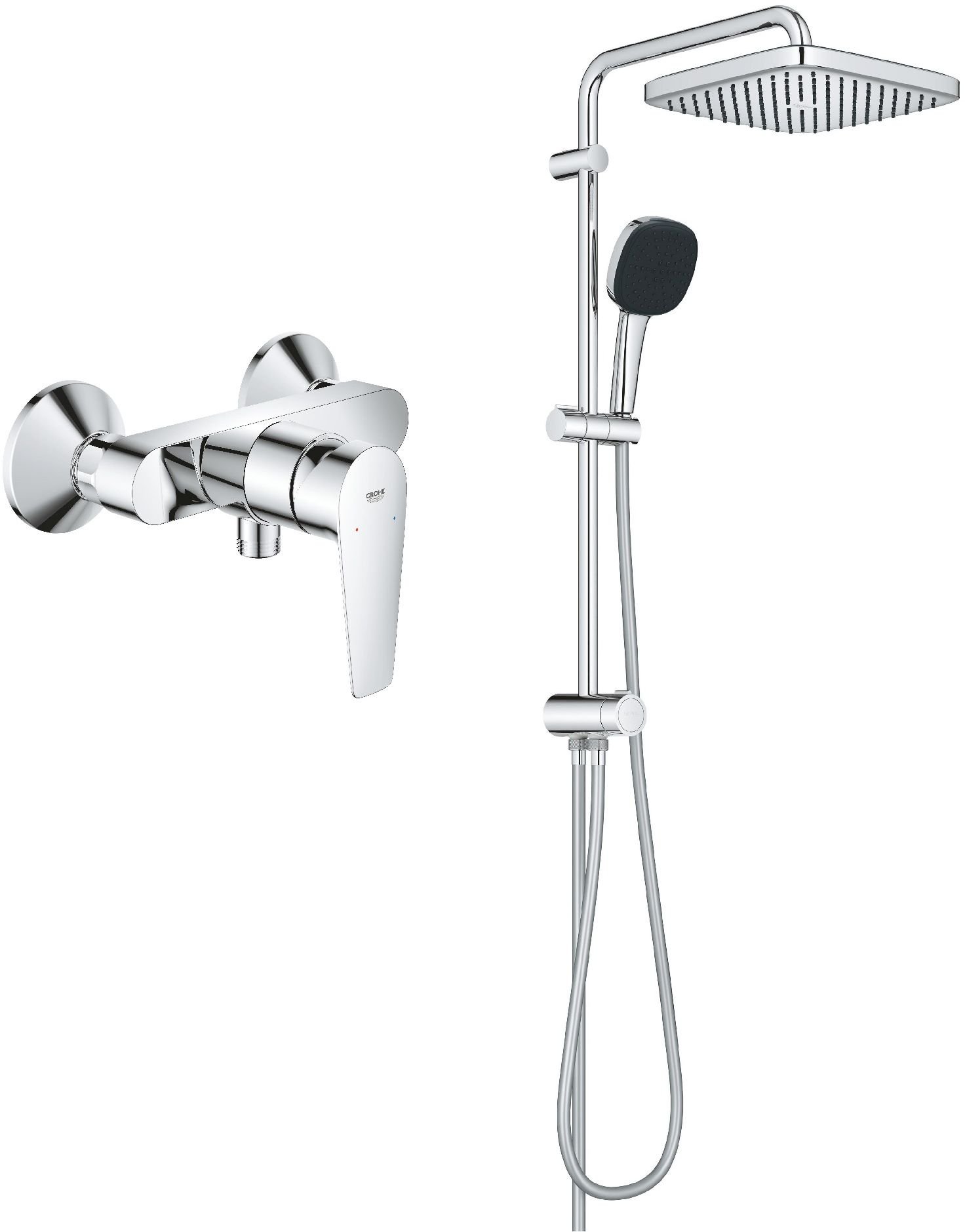 Súprava sprchová súprava Grohe Vitalio Comfort 26698001, sprchová batéria Grohe Start Edge 24197001