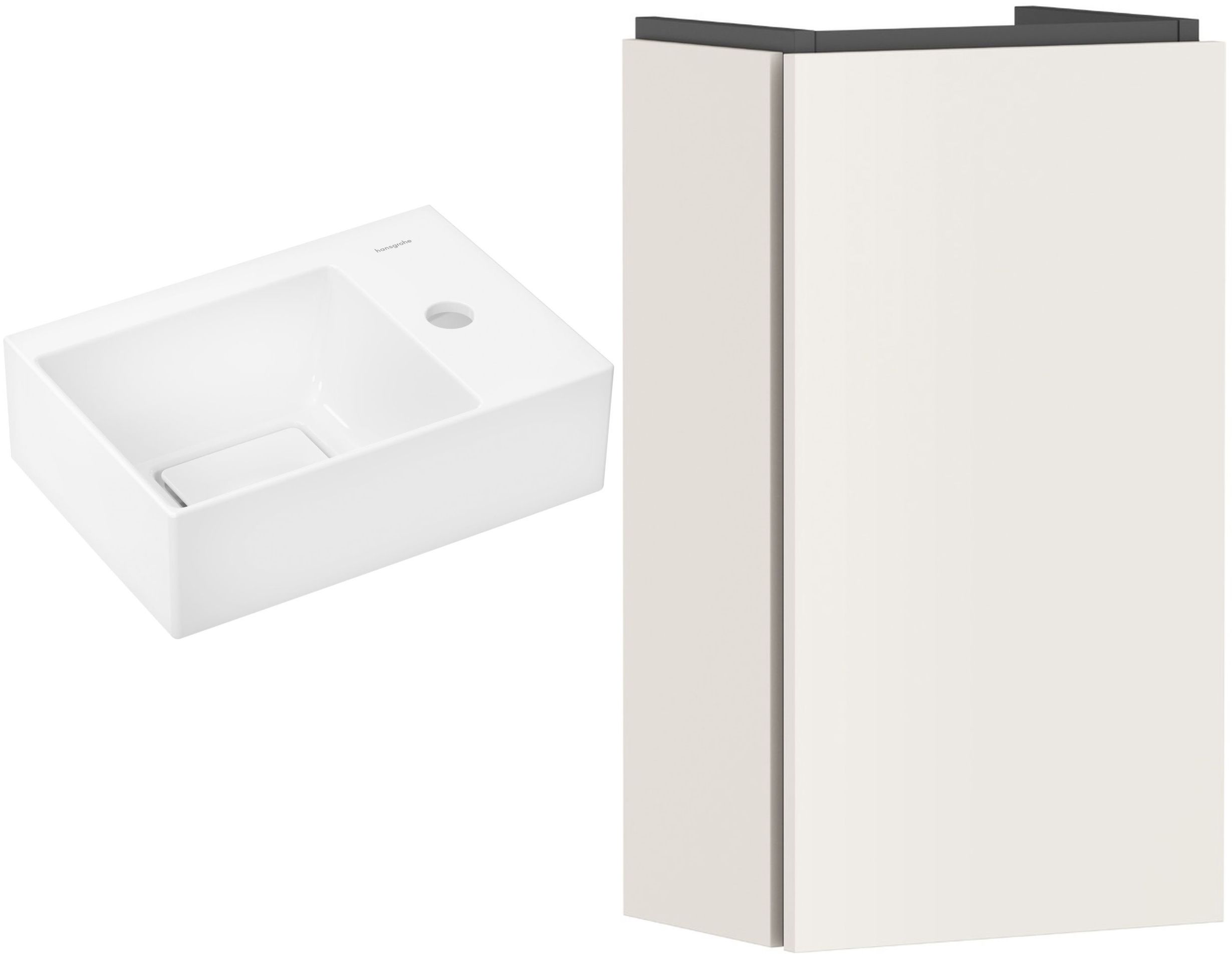 Súprava umývadlo Hansgrohe Xevolos E 61086450, skrinka Hansgrohe Xilesa E 54244780