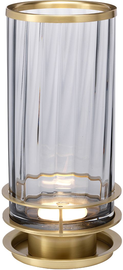 Quintiesse Arno stolová lampa 1x9 W dymová-mosadzná QN-ARNO-SMOKE-AB