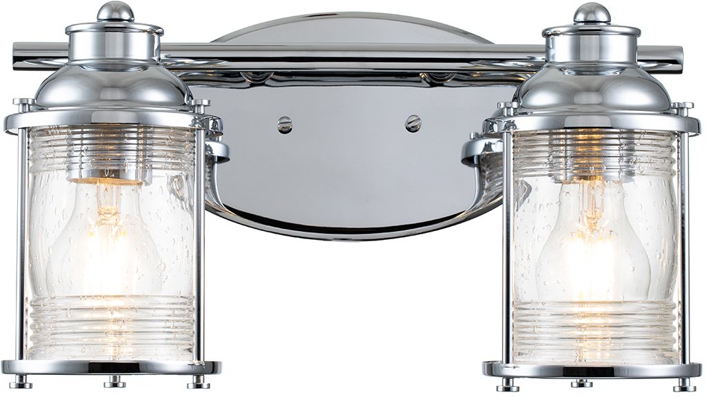 Quintiesse Ashland Bay nástenná lampa 2x60 W chrómová QN-ASHLANDBAY2-PC-BATH