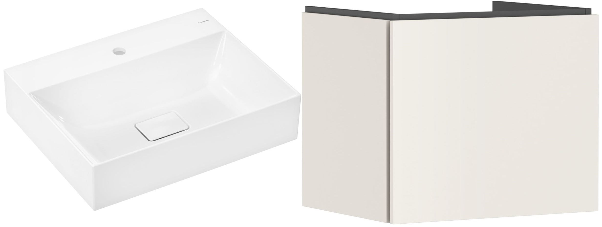 Súprava umývadlo Hansgrohe Xevolos E 61092450, skrinka Hansgrohe Xilesa E 54253780