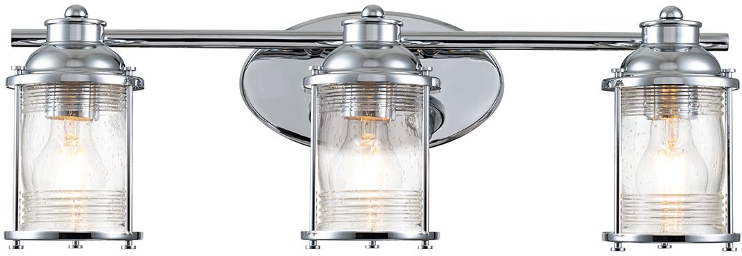 Quintiesse Ashland Bay nástenná lampa 3x60 W chrómová QN-ASHLANDBAY3-PC-BATH