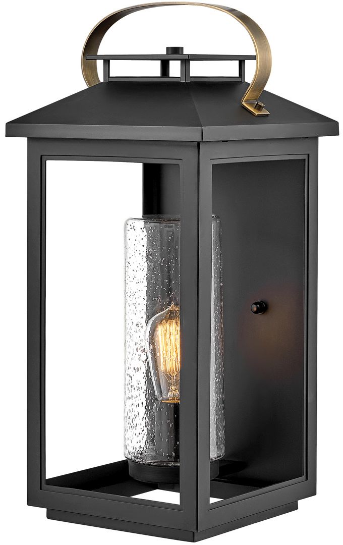 Quintiesse Atwater vonkajšie nástenné svietidlo 1x60 W čierna QN-ATWATER-L-BK