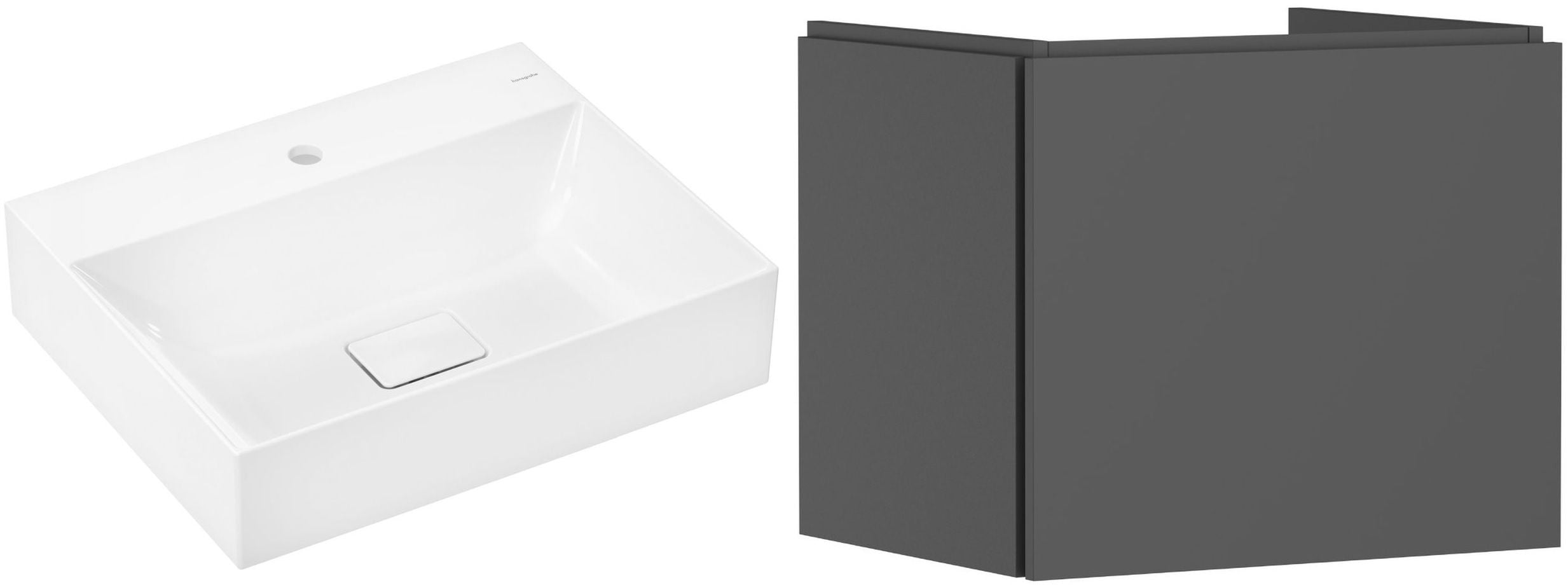 Súprava umývadlo Hansgrohe Xevolos E 61092450, skrinka Hansgrohe Xilesa E 54253760