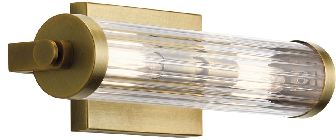 Quintiesse Azores nástenná lampa 2x40 W mosadzná QN-AZORES2-NBR