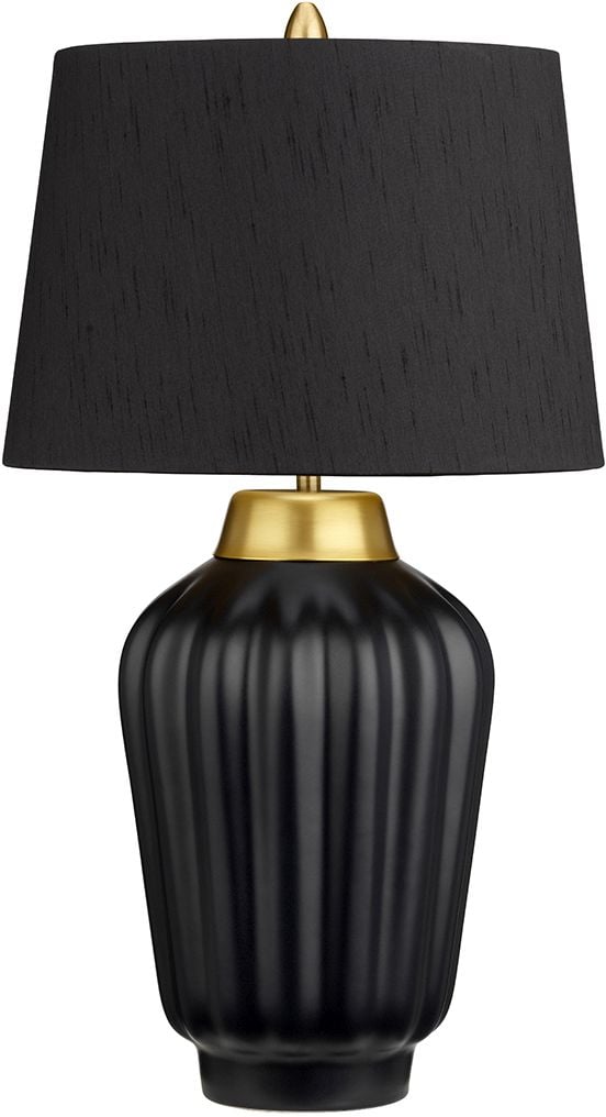 Quintiesse Bexley stolová lampa 1x60 W čierna-mosadzná QN-BEXLEY-TL-BKBB