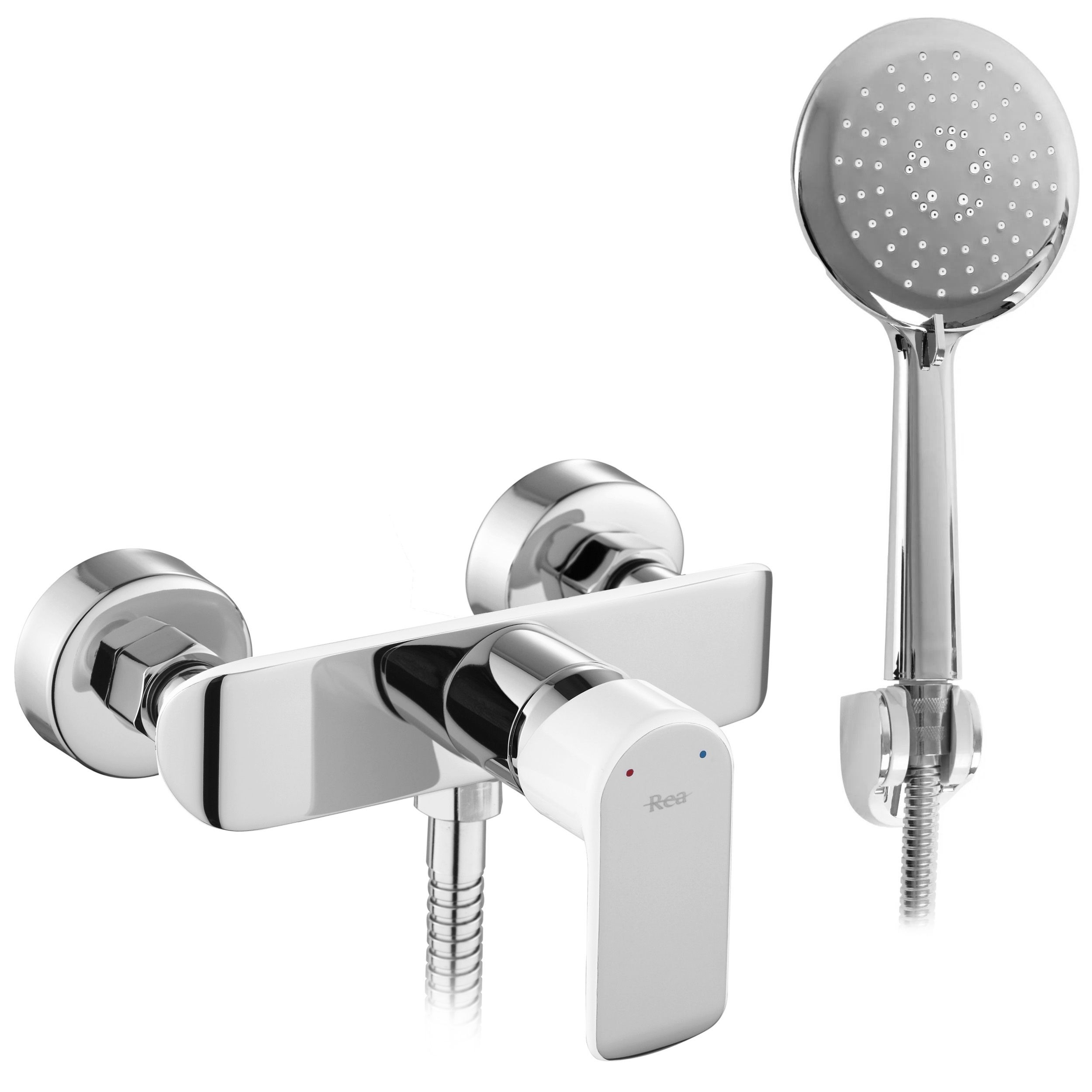 Rea Bloom sprchová batéria nástenná chrómová-biela REA-B3000