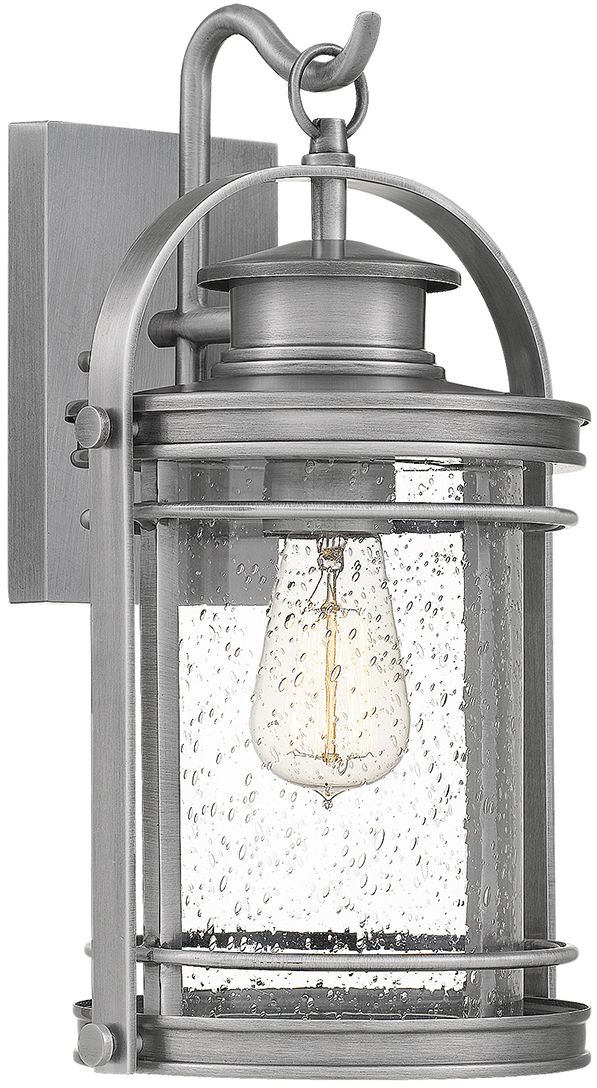 Quintiesse Booker vonkajšie nástenné svietidlo 1x60 W priehľadná-hliníková QN-BOOKER-S-IA