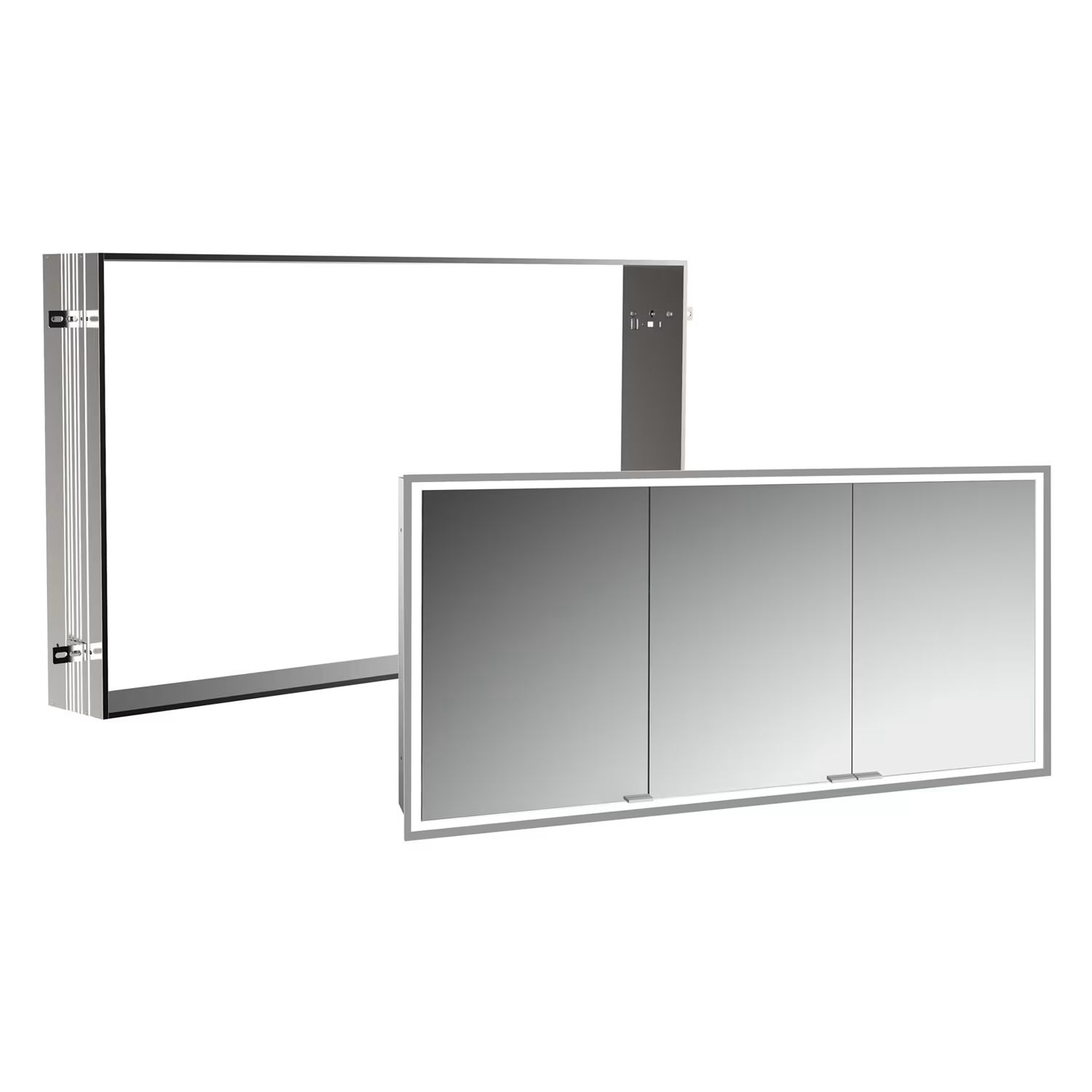 Súprava skrinka Kronenbach Cube 2.0 KB100213CR, rám pre podomietkovú montáž zrkadla Kronenbach Cube 2.0 NU1000034NU