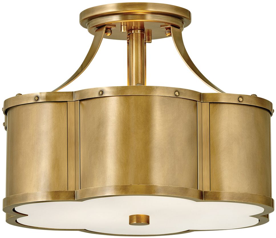 Quintiesse Chance stropné svietidlo 2x60 W mosadzná QN-CHANCE-SF-S-HB