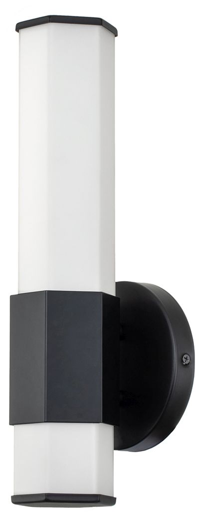 Quintiesse Facet nástenná lampa 1x12 W čierna-opálová QN-FACET-LED1-BK-BATH