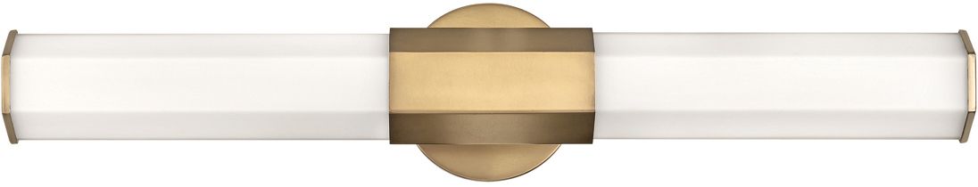 Quintiesse Facet nástenná lampa 2x12 W mosadzná-opálová QN-FACET-LED2-HB-BATH
