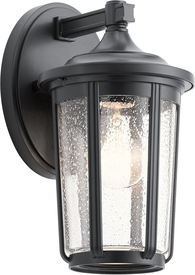 Quintiesse Felixstowe vonkajšie nástenné svietidlo 1x60 W čierna-priehľadná QN-FAIRFIELD-M-BK