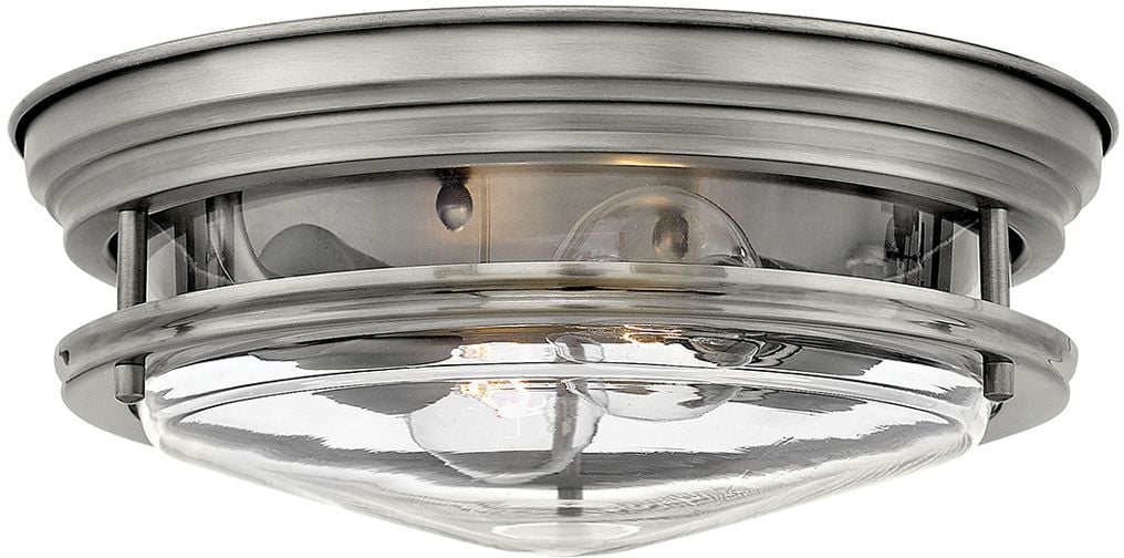 Quintiesse Hadrian stropné svietidlo 2x40 W priehľadná-niklová QN-HADRIAN-FS-AN-CLEAR