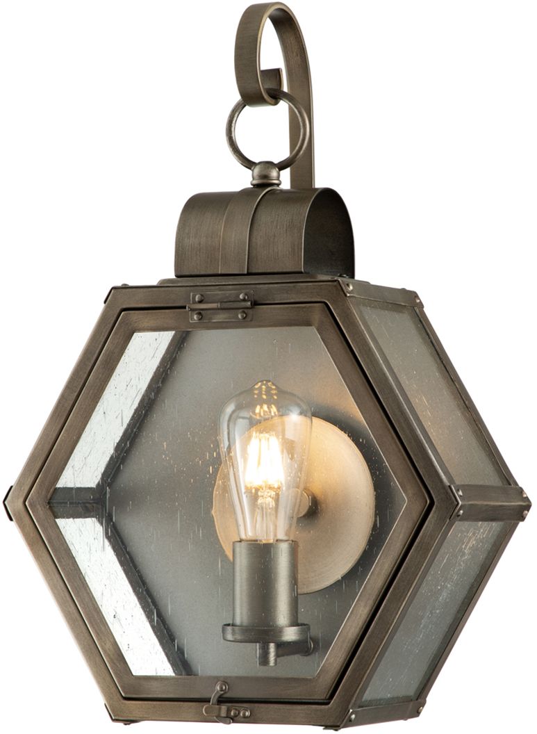 Quintiesse Heath vonkajšie nástenné svietidlo 1x60 W priehľadná-hnedá QN-HEATH-M-BU