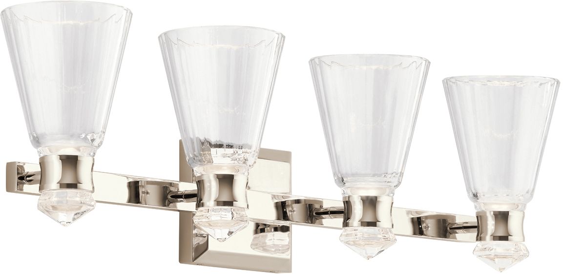 Quintiesse Kayva nástenná lampa x22 W niklová QN-KAYVA4-PN