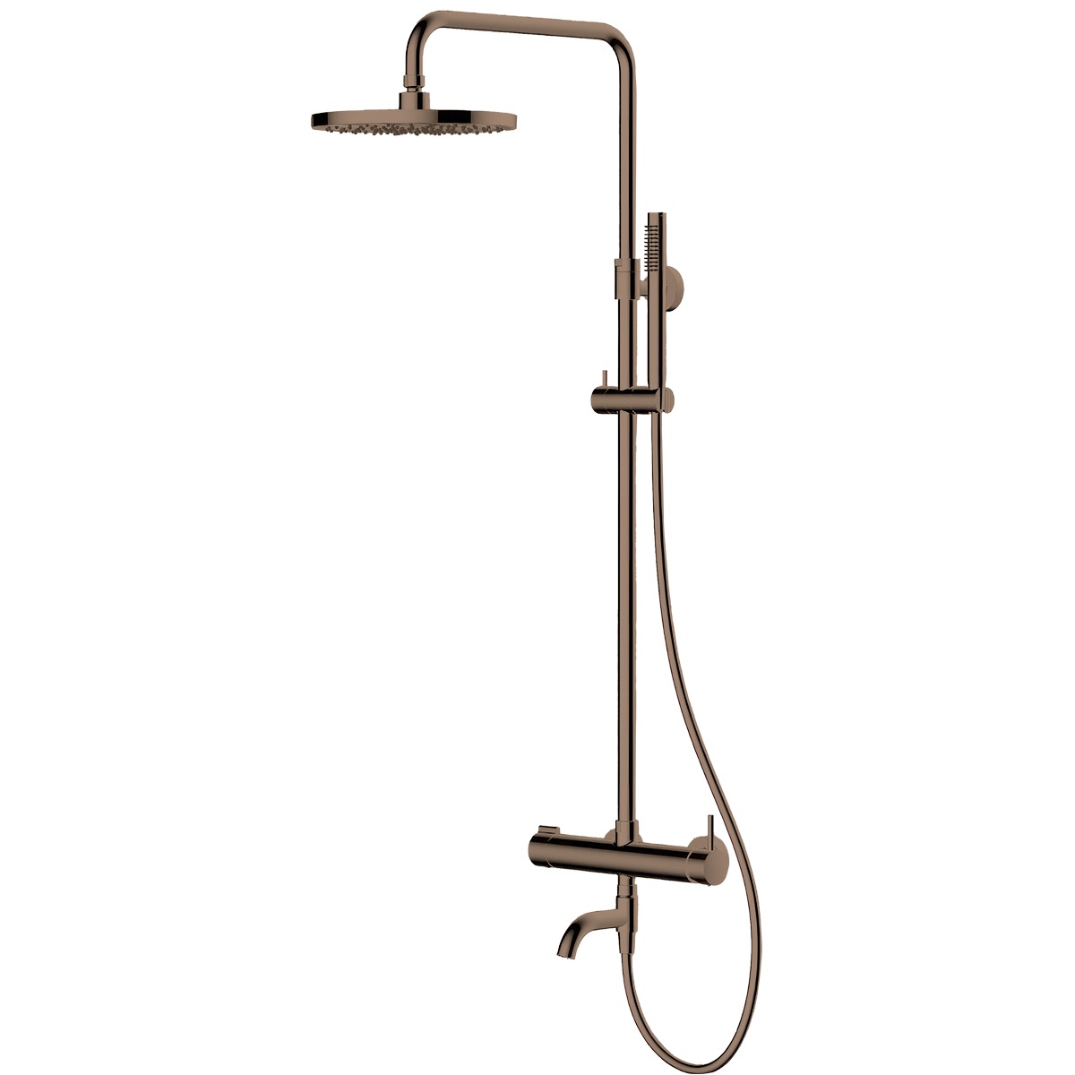 Súprava sprchová súprava Oltens Molle 36504610, výtoková rúra batérie Oltens Numa 39106610