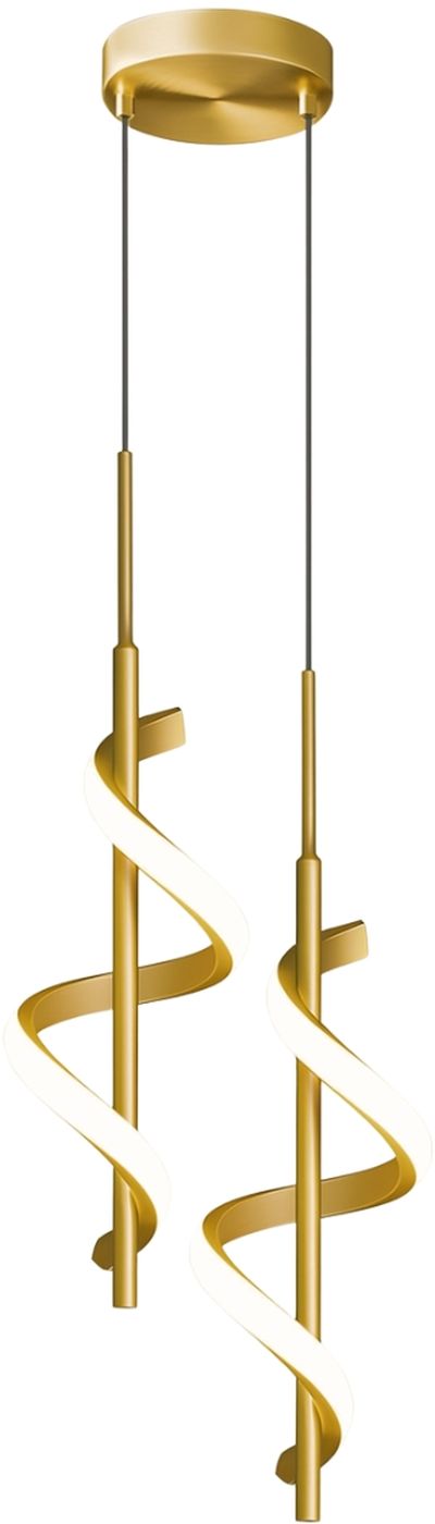 Abigali Spirali závesné svietidlo 2x20 W zlatá LWSK