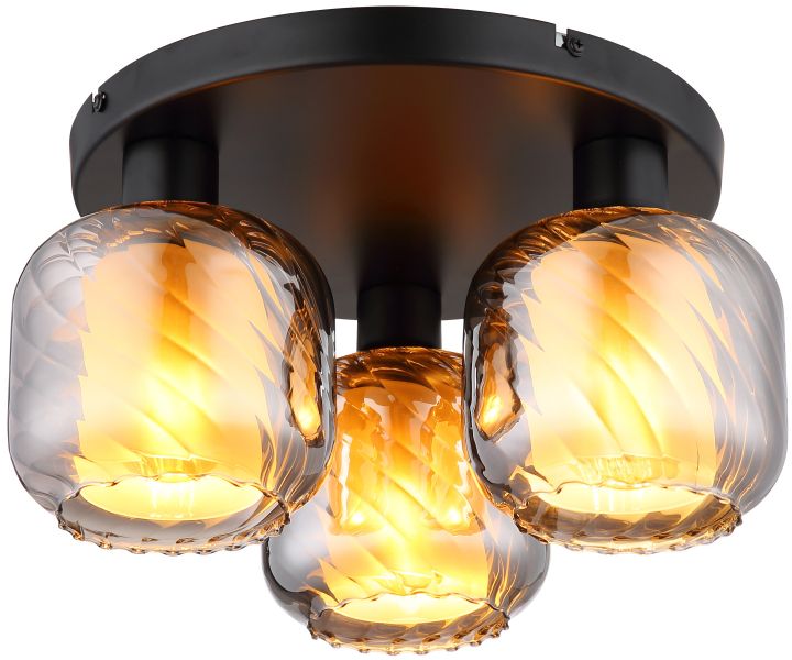 Globo Lighting Xia stropné svietidlo 3x60 W čierna 15754-3D