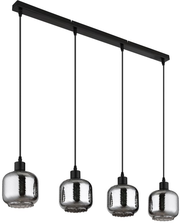 Globo Lighting Xia závesné svietidlo 4x25 W čierna 15754-4H
