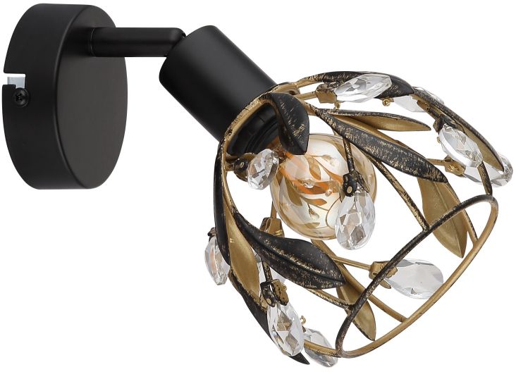 Globo Lighting Mika nástenná lampa 1x25 W čierna 15759-1