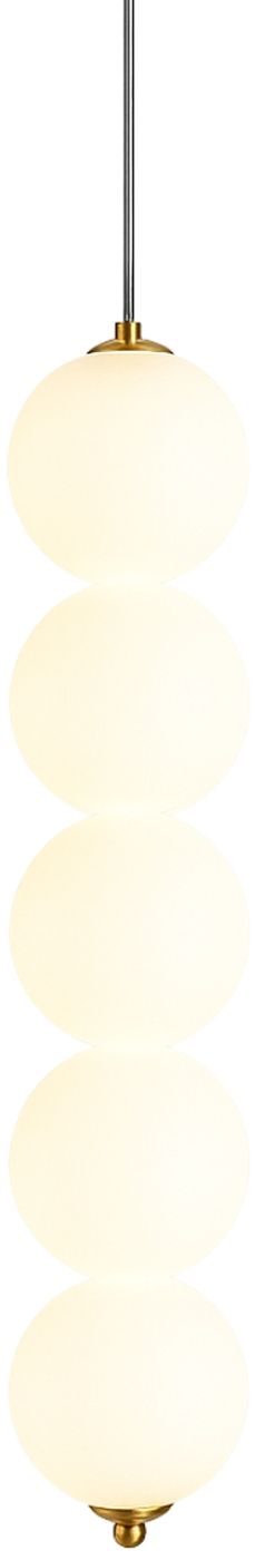 Abigali Pontti5 závesné svietidlo 5x15 W zlatá-mliečna LWKM5