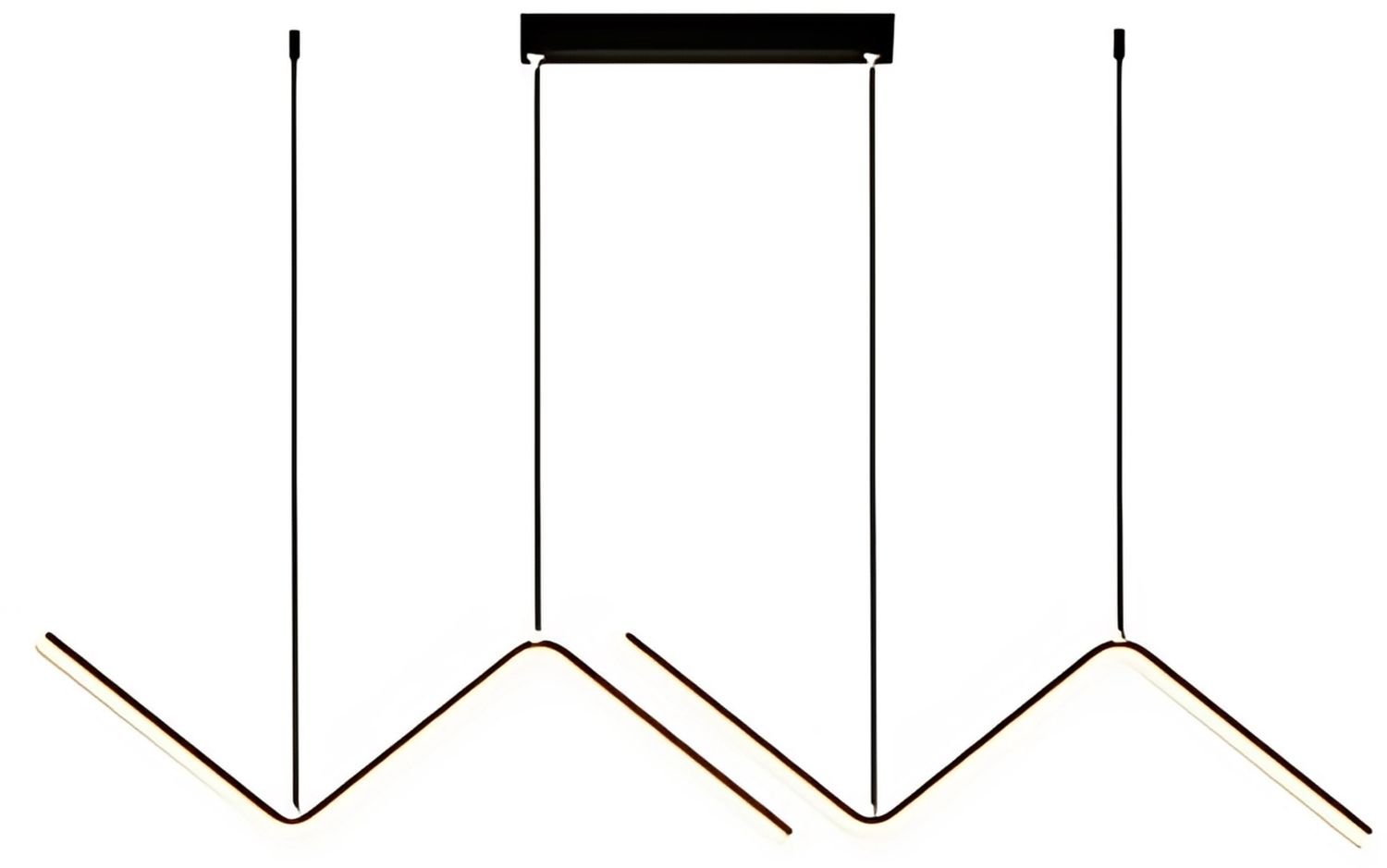 Abigali MontBlanc závesné svietidlo 2x26 W čierna LWMB-90CM