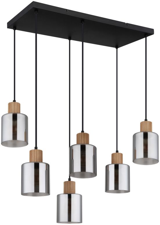 Globo Lighting Aleidis závesné svietidlo x25 W čierna 15768-6