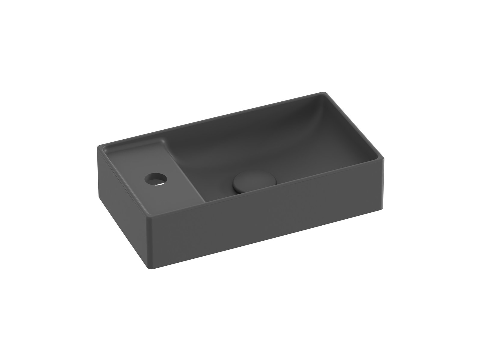 Ravak Veda umývadlo 40x22 cm obdĺžnik umývadlo na nábytok antracitová XJX03240000