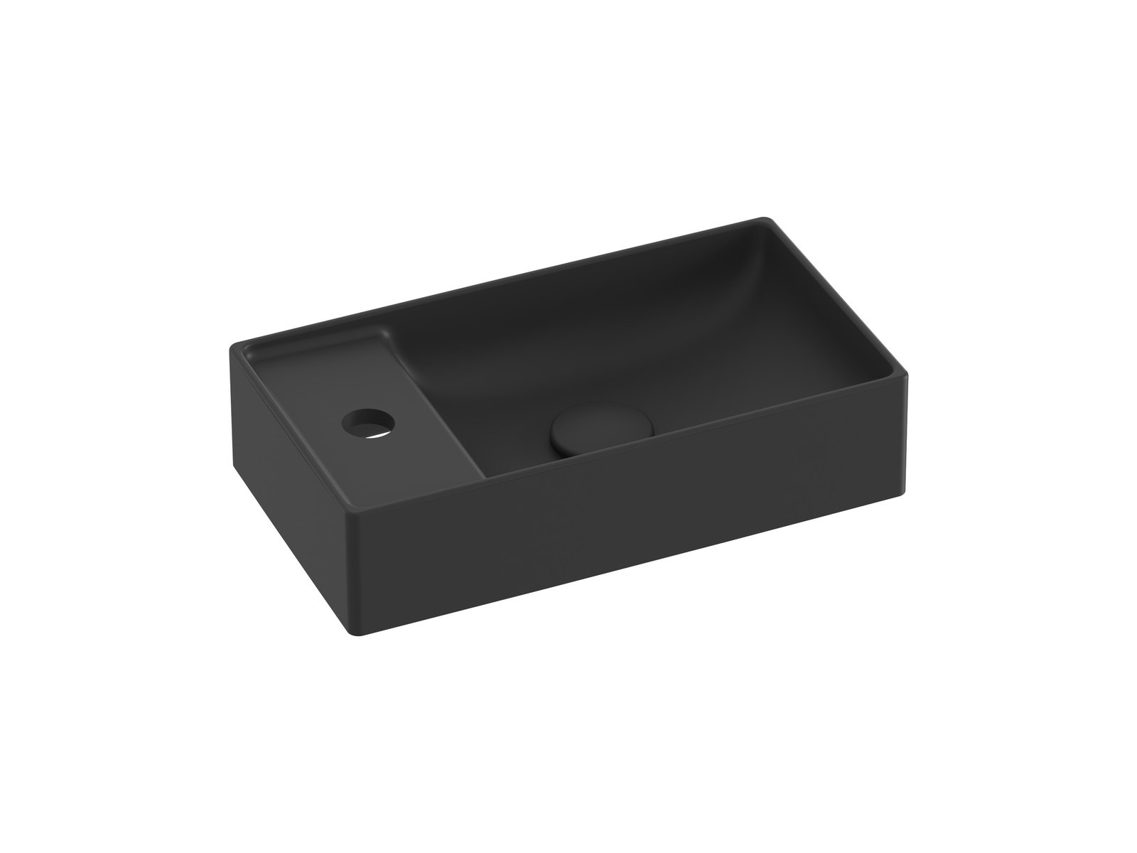 Ravak Veda umývadlo 40x22 cm obdĺžnik umývadlo na nábytok čierna XJX0D240000