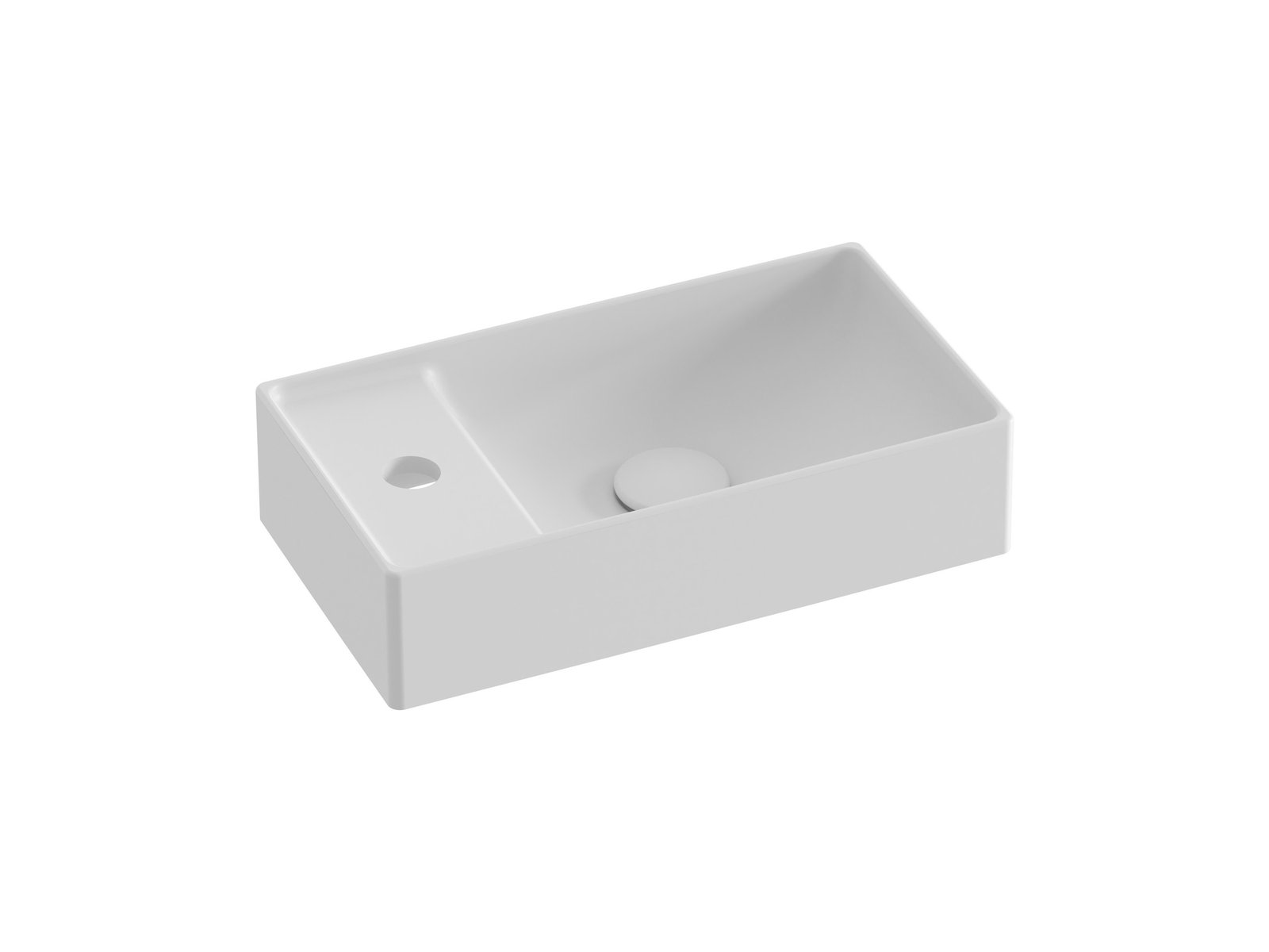 Ravak Veda umývadlo 40x22 cm obdĺžnik umývadlo na nábytok biela XJX0E240002
