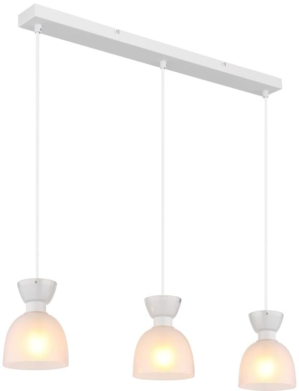Globo Lighting Massey závesné svietidlo 3x40 W biela 15769W-3