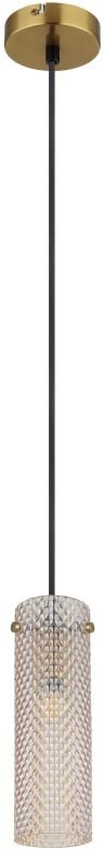 Globo Lighting Karolo závesné svietidlo 1x40 W zlatá-jantárová 15775H