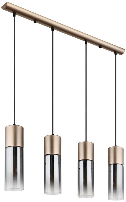 Globo Lighting Annika závesné svietidlo 4x25 W dymová-zlatá 21000-4HCA
