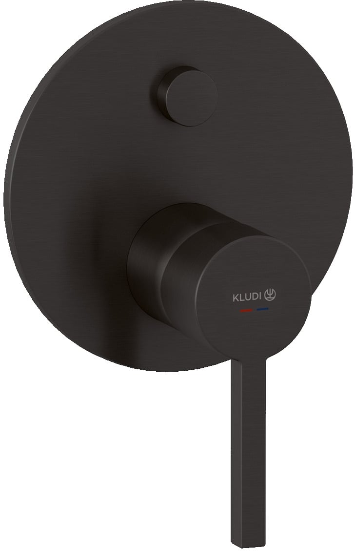 Kludi Nova Fonte Puristic vaňová/sprchová batéria podomietková čierna 20759N215