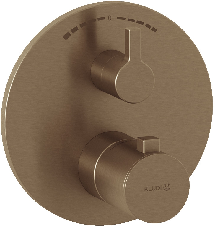 Kludi Nova Fonte Puristic vaňová/sprchová batéria podomietková s termostatom || 20810N115