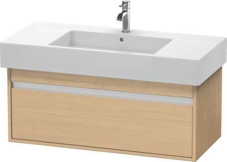 Duravit Ketho skrinka 100x45.5x41 cm závesná kúpeľňová skrinka pod umývadlo dub KT669103030