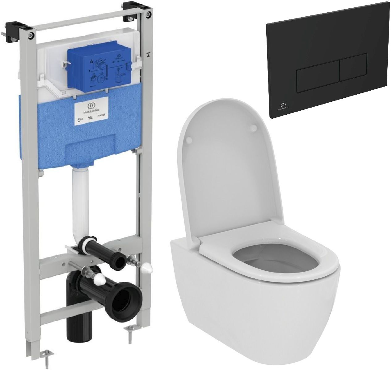 Súprava súprava Combi-Pack s doskou Ideal Standard i.Life O T572501, podomietková konštrukcia Ideal Standard Prosys R020467, R0121A6