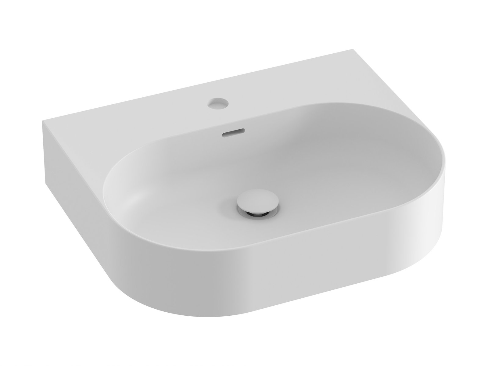 Ravak Ceramic umývadlo 55.3x45.2 cm obdĺžnik klasické umývadlo biela XJX0E155003