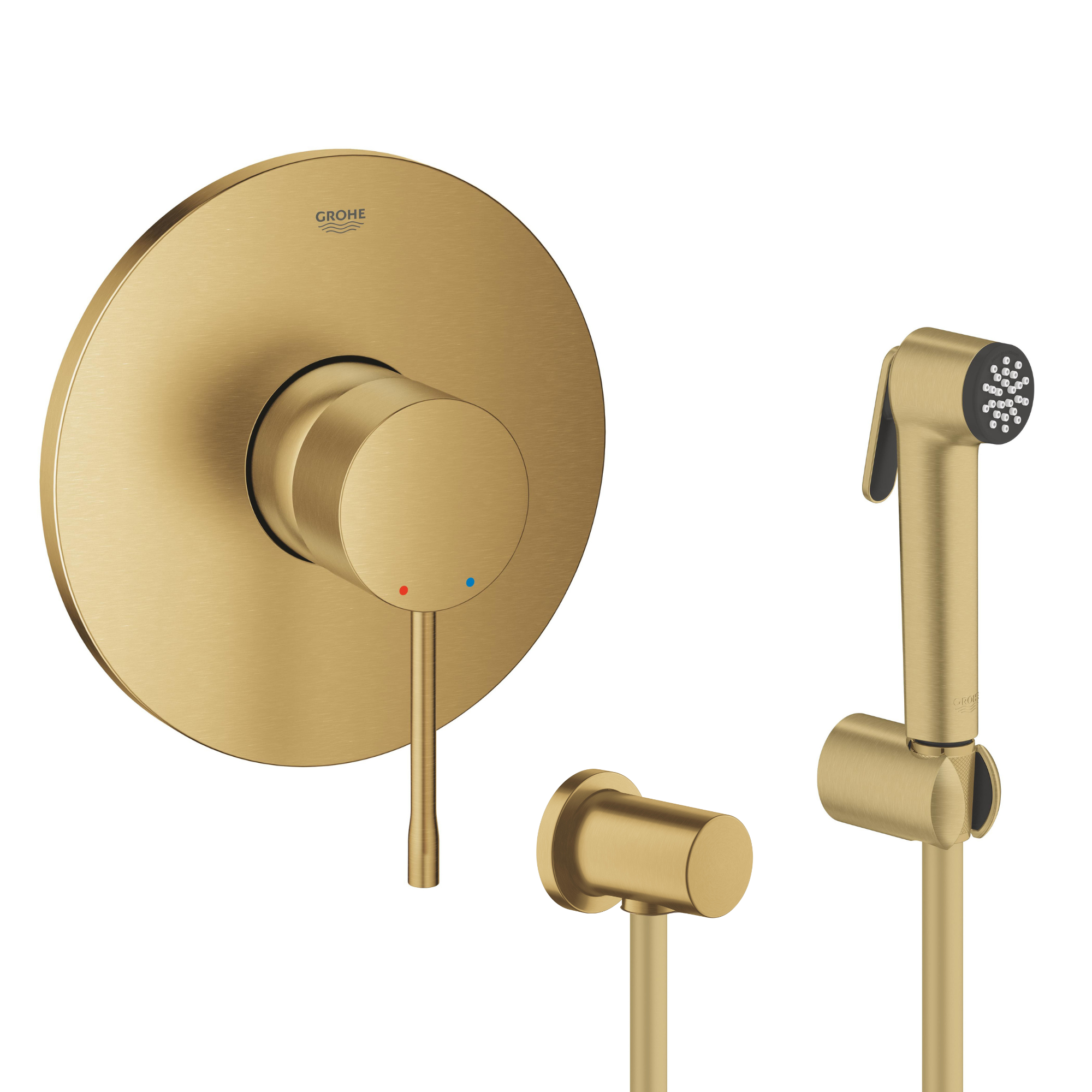 Súprava sprchová batéria Grohe Essence 24057GN1, bidetová batéria so sprchovou súpravou Grohe Tempesta 27513GN1, 27057GN0