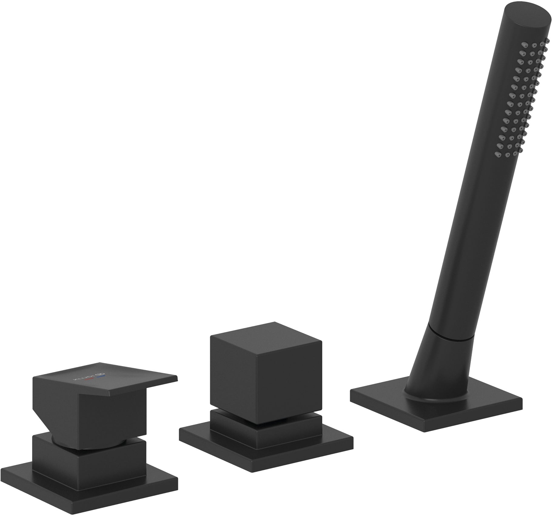 Kludi Decus vaňová/sprchová batéria na vaňu čierna 544473975